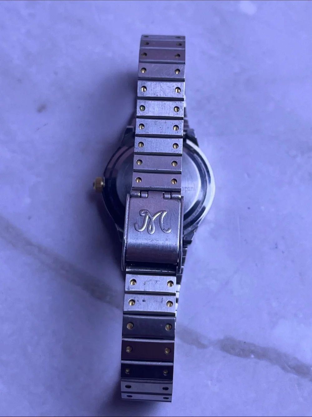 Marcel Two-Tone Gold and Silver Quartz Watch 25mm New Battery